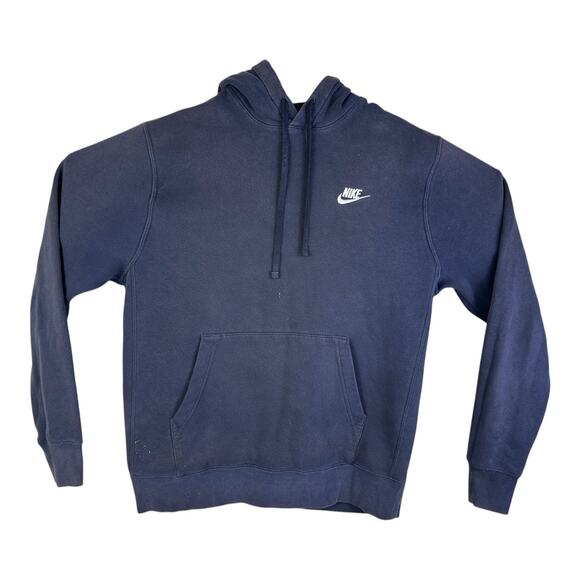 Nike Sportswear Club Fleece Pullover Hoodie Mens Size M Black BV2654-00A - Picture 1 of 15